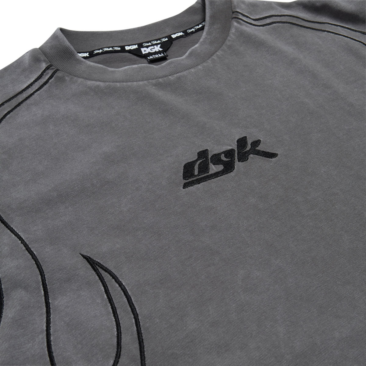 DGK Cutlass Knit T-Shirt - Washed Gray image 4