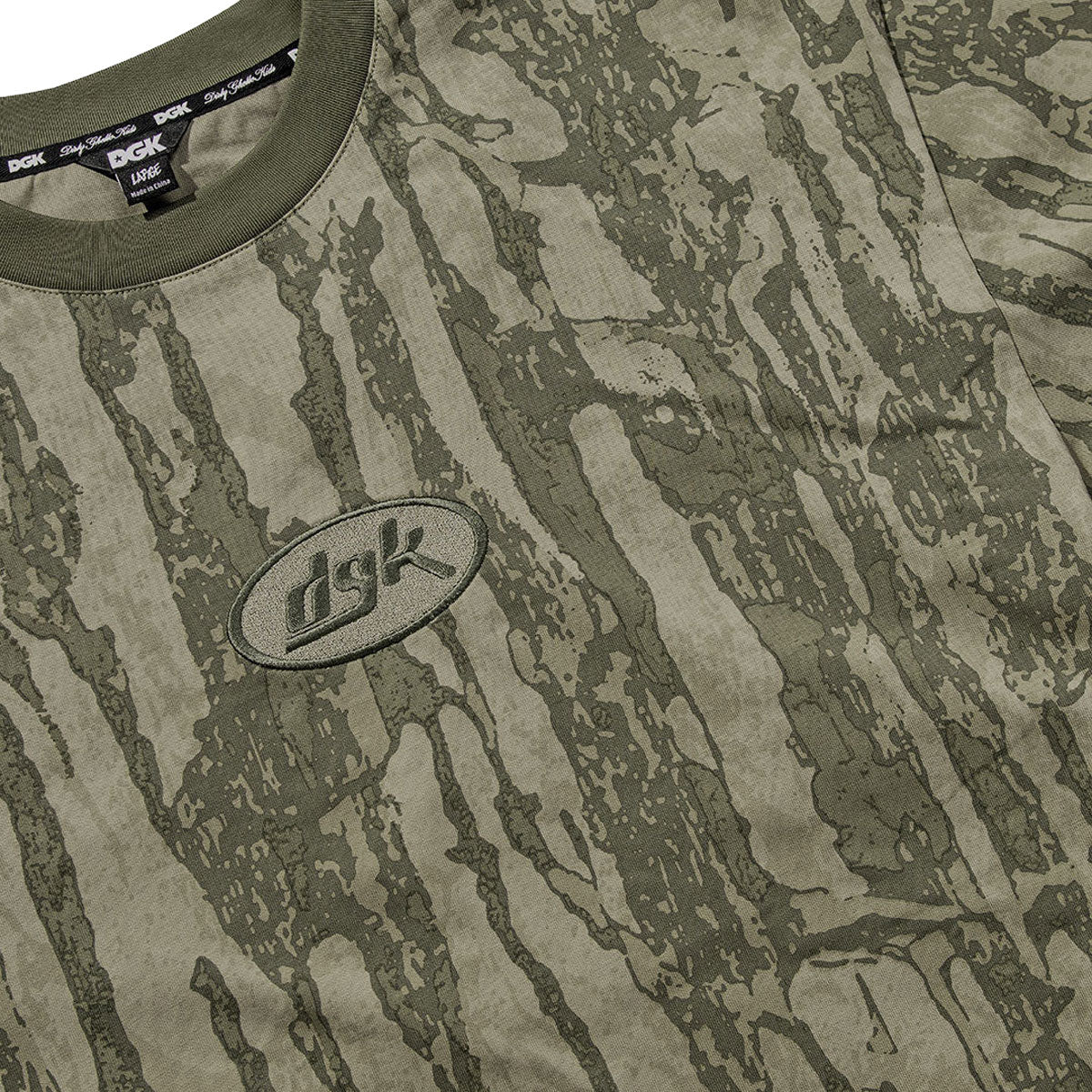 DGK Cortex Knit T-Shirt - Bark Camo image 2