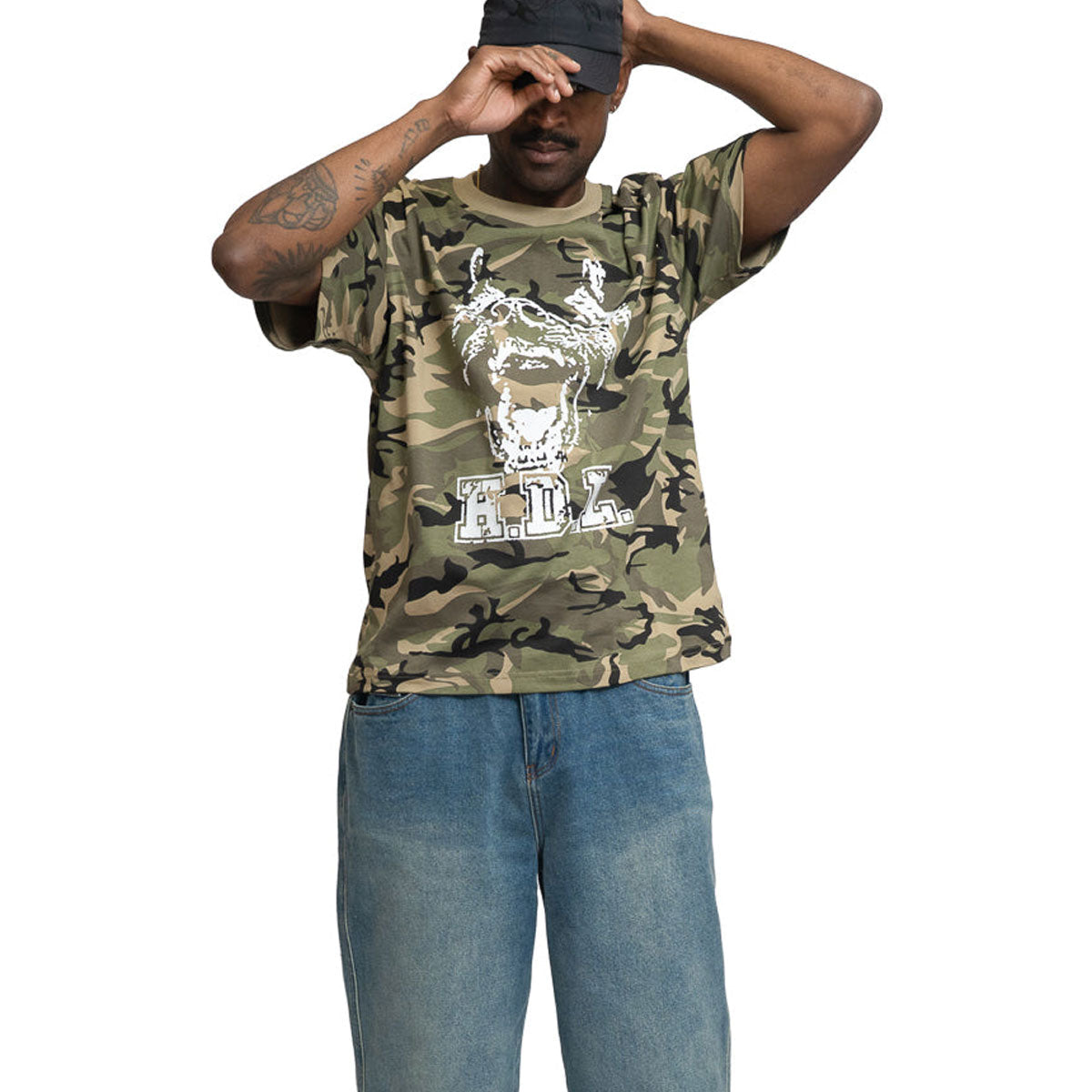 Hoddle H.D.L Bark T-Shirt - Camo image 3