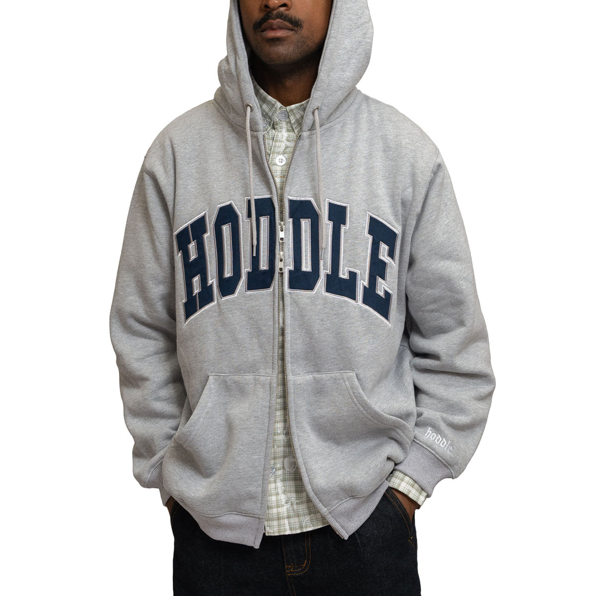 Hoddle Arch Logo Hoodie - Grey image 2