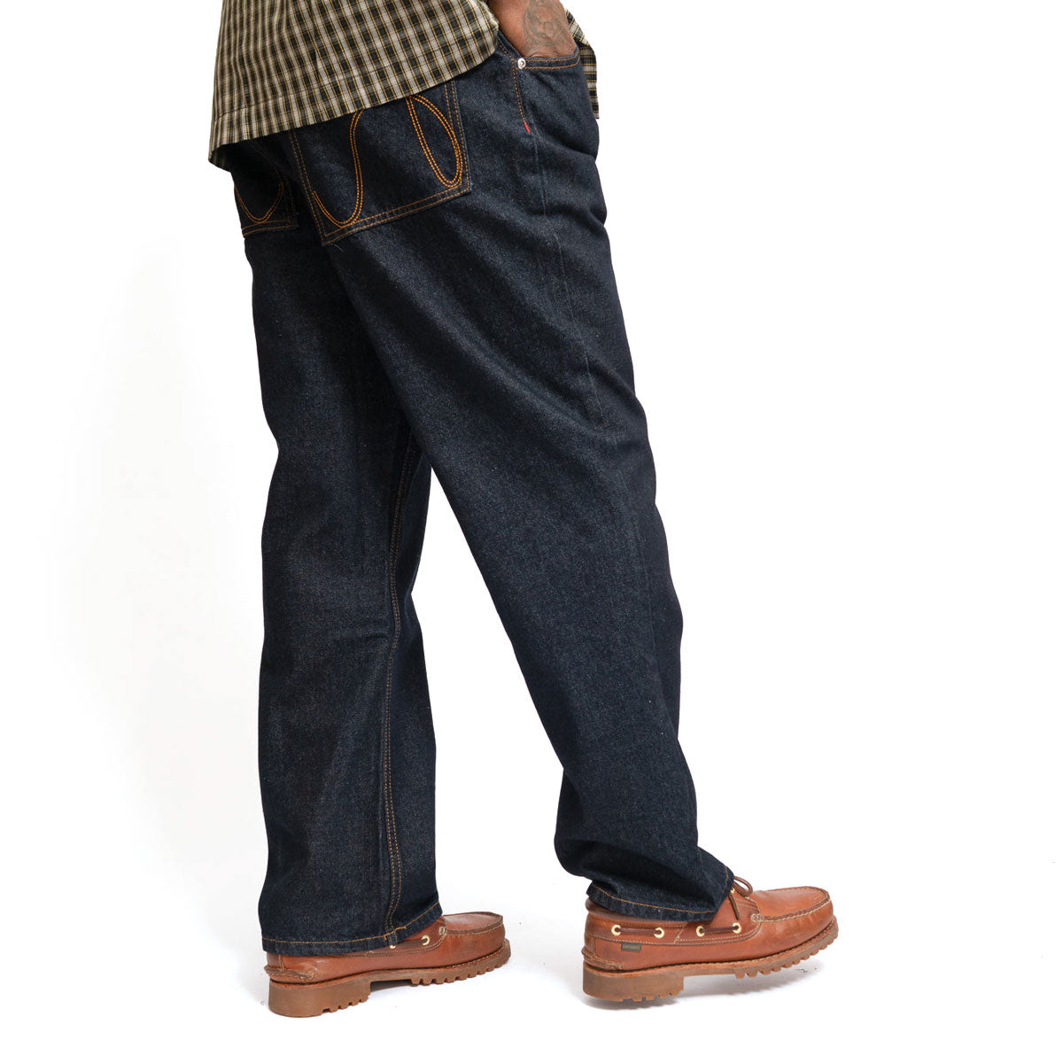 Hoddle Routine Straight Cut Jeans - Raw Indigo image 3