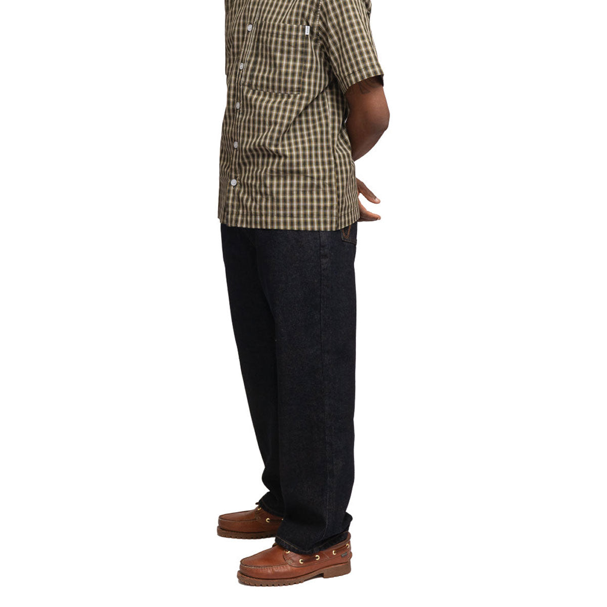 Hoddle Routine Straight Cut Jeans - Raw Indigo image 4