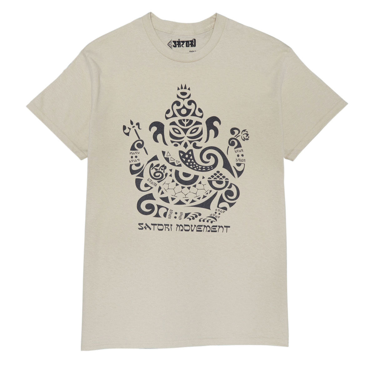 Satori Movement Elephant Tribal T-Shirt - Sand image 1