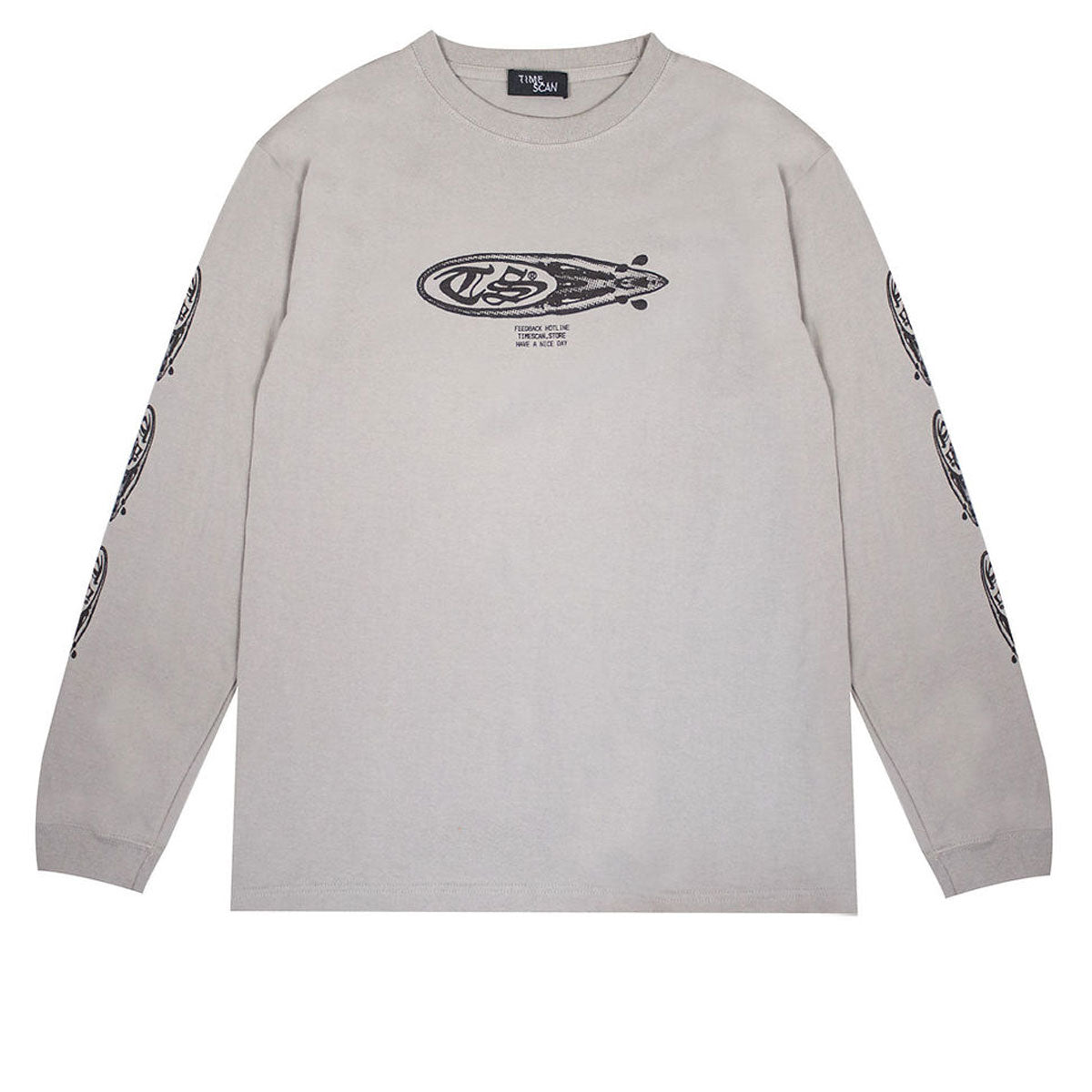 Timescan Crybabies Long Sleeve T-Shirt - Silver Grey image 1