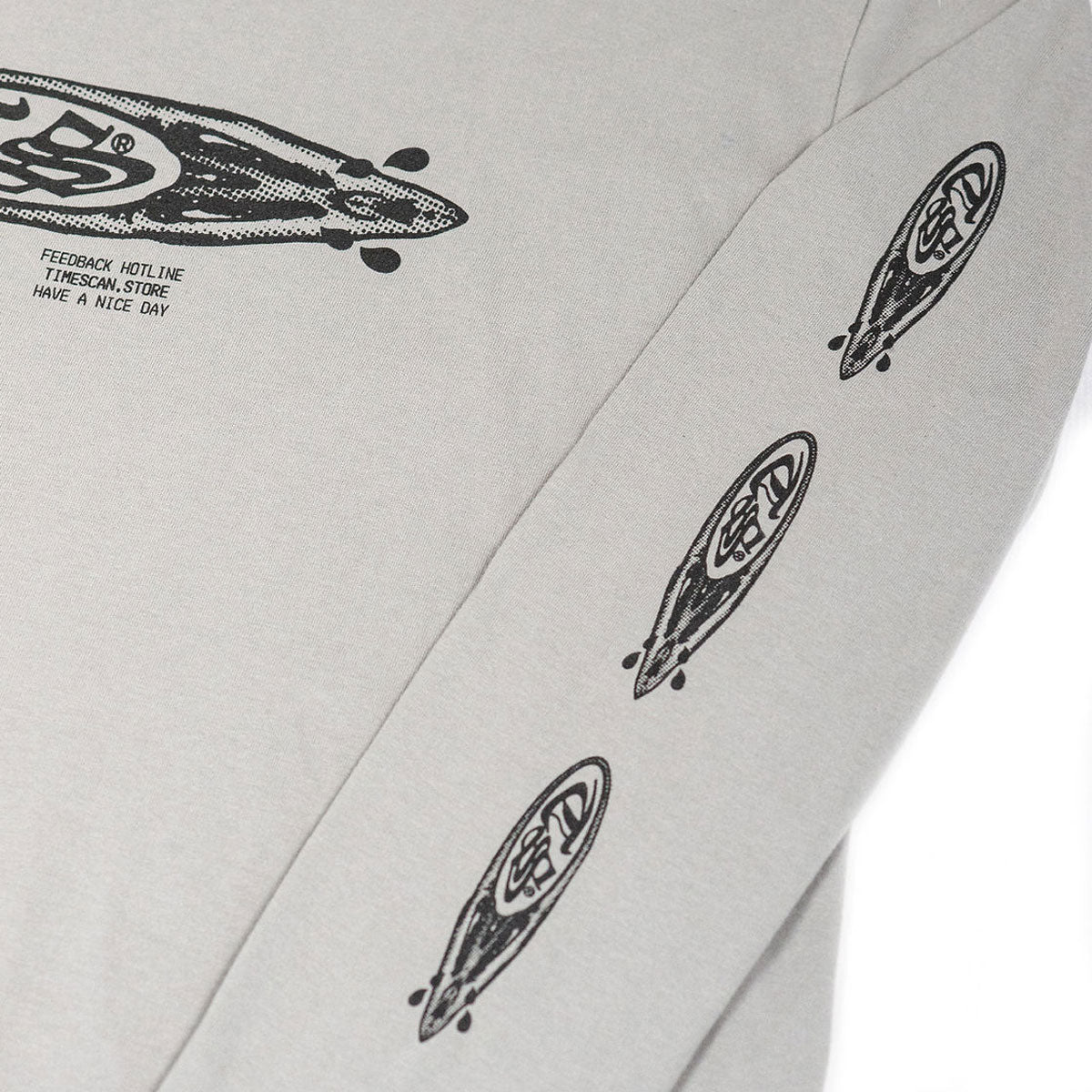 Timescan Crybabies Long Sleeve T-Shirt - Silver Grey image 2