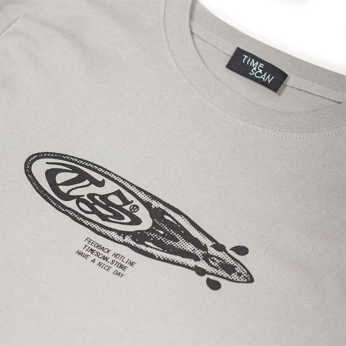 Timescan Crybabies Long Sleeve T-Shirt - Silver Grey image 3