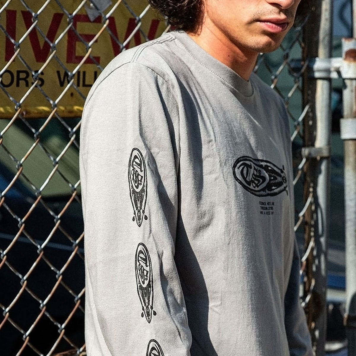 Timescan Crybabies Long Sleeve T-Shirt - Silver Grey image 4