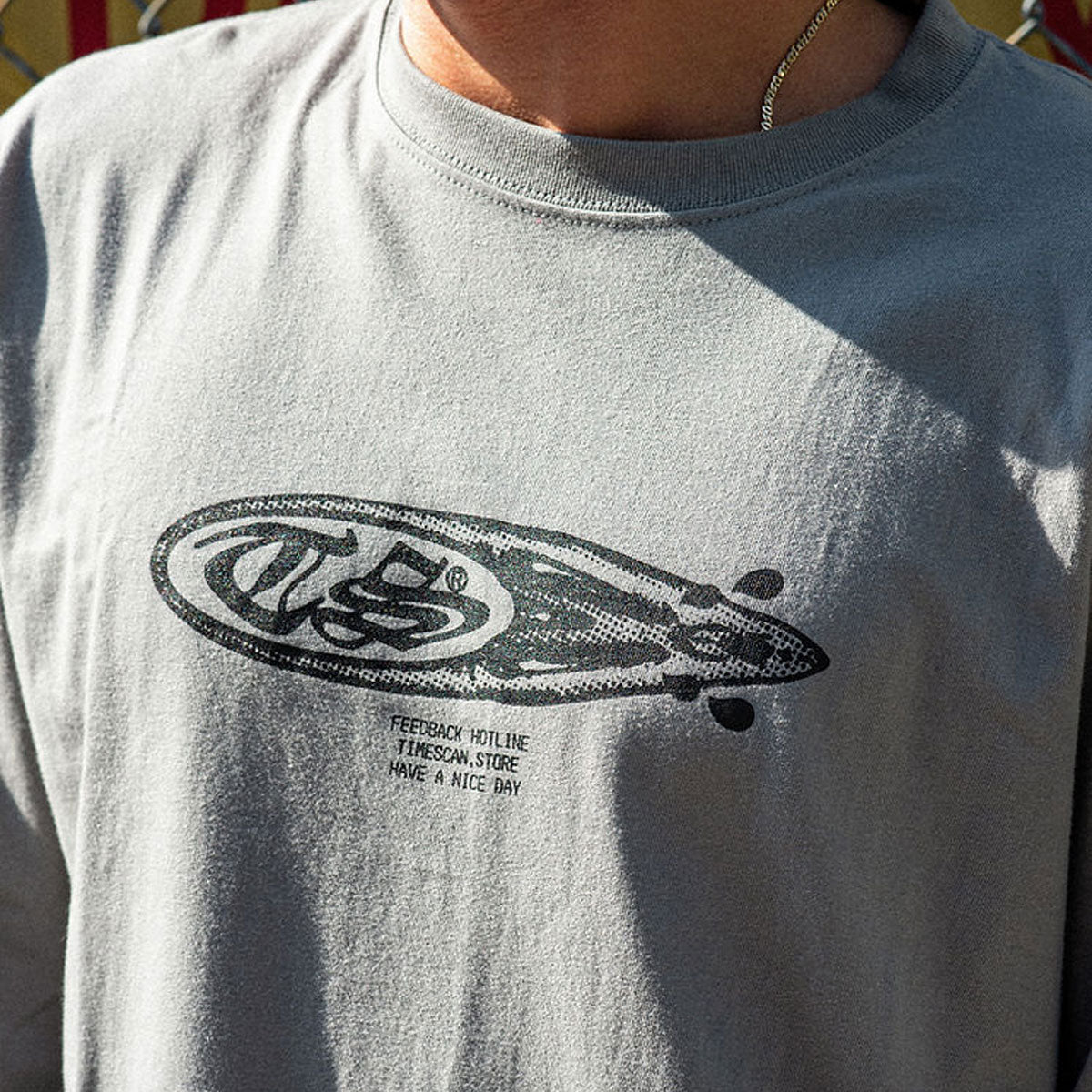 Timescan Crybabies Long Sleeve T-Shirt - Silver Grey image 5