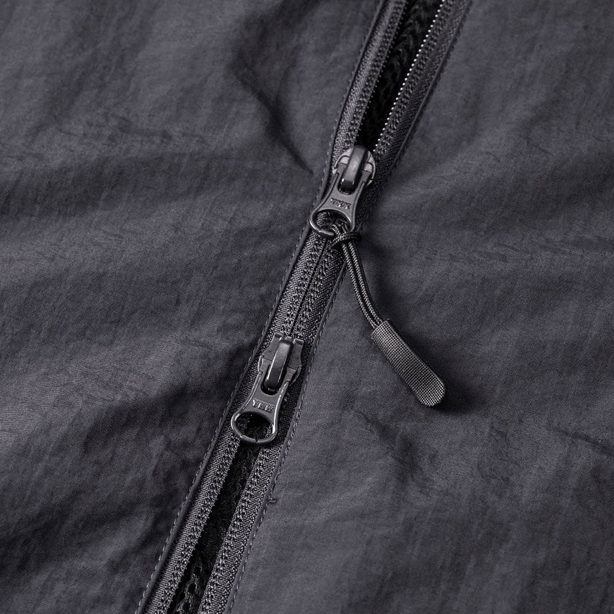 Timescan Script Logo Windbreaker Jacket - Dark Grey image 3