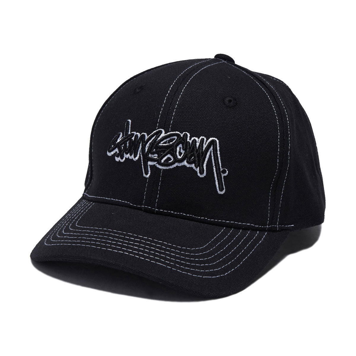 Timescan Script Logo Hat - Black image 1
