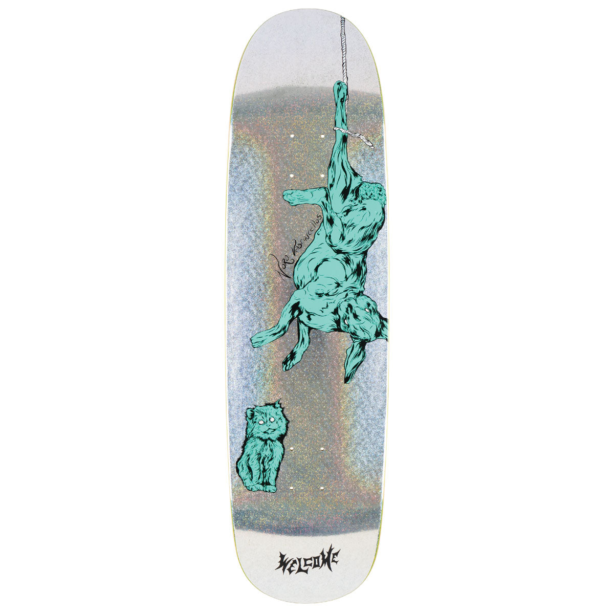 Welcome Fairy Tale Nora Vasconcellos On Sphynx Skateboard Deck - Glitter Prism Foil - 8.80