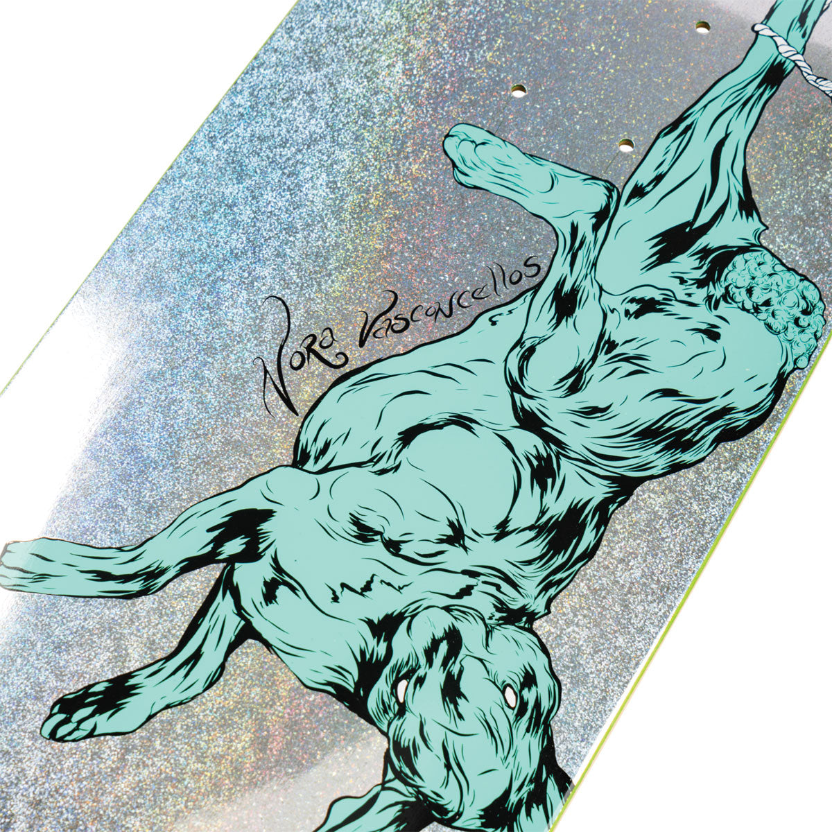 Welcome Fairy Tale Nora Vasconcellos On Sphynx Skateboard Deck - Glitter Prism Foil - 8.80