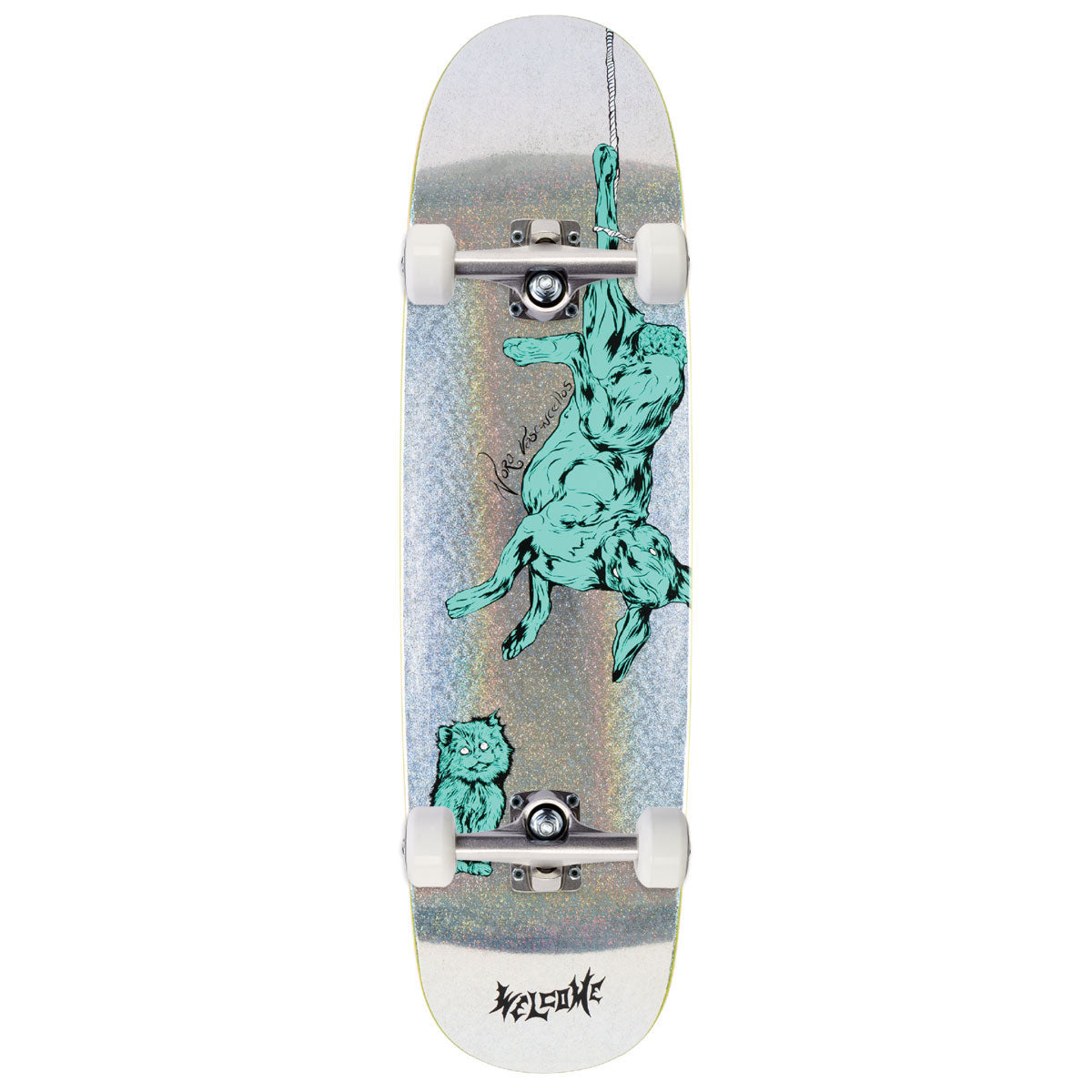 Welcome Fairy Tale Nora Vasconcellos On Sphynx Skateboard Complete - Glitter Prism Foil - 8.80