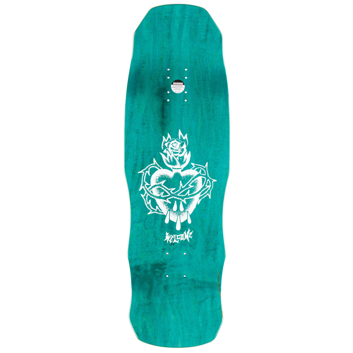 Welcome Rider On Dark Lord Skateboard Deck - Black/Gold Foil - 9.75
