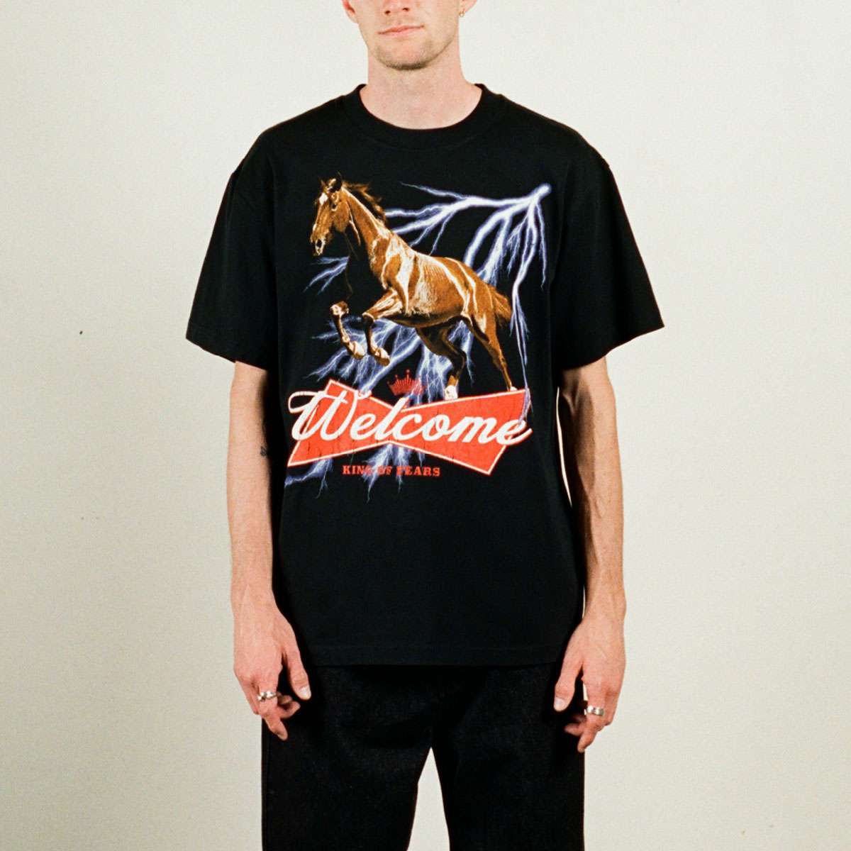 Welcome King Of Fears T-Shirt - Black image 3