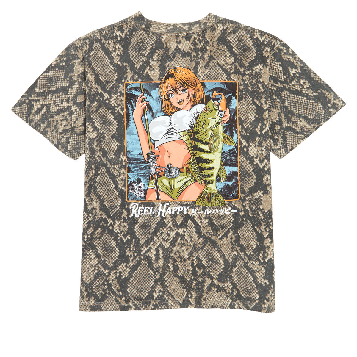 Reel Happy Hanten No Aru T-Shirt - Rattlesnake Camo image 1