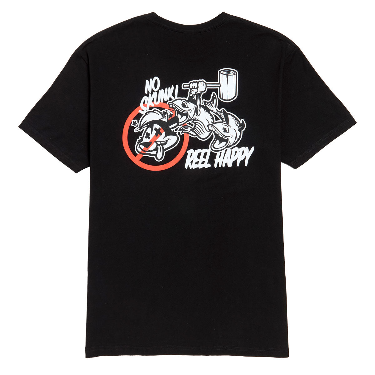 Reel Happy No Skunk T-Shirt - Black image 1