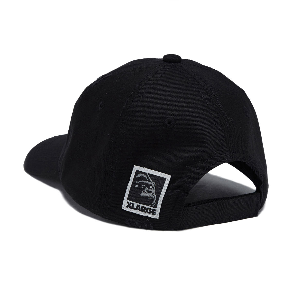 XLarge Label Brand 6 Panel Hat - Black image 2