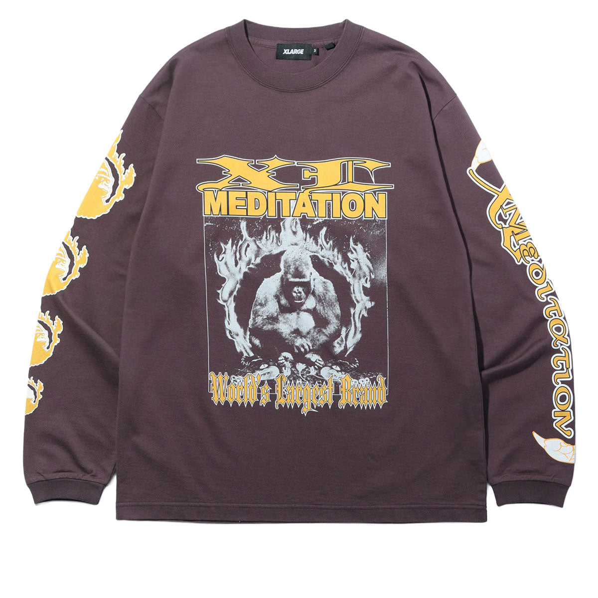 XLarge Meditation Long Sleeve T-Shirt - Purple image 1