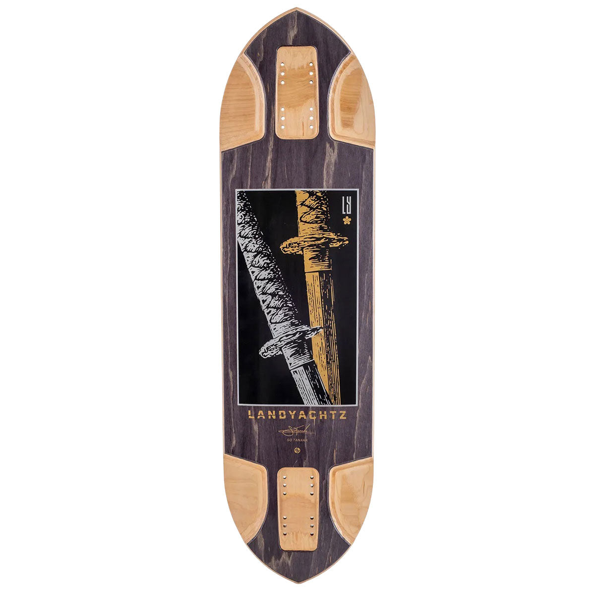 Landyachtz Katana Longboard Deck - Black image 1