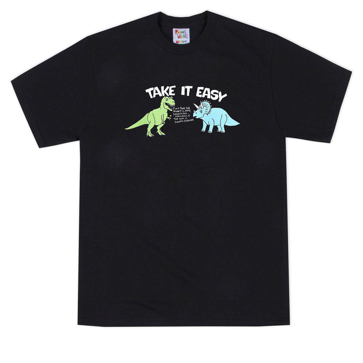 Porous Walker Take It Easy T-Shirt - Black image 1