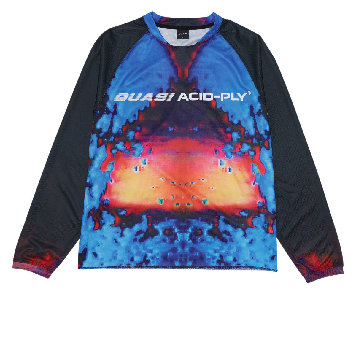 Quasi Gasser Moto Long Sleeve Jersey - Electric Blue image 1