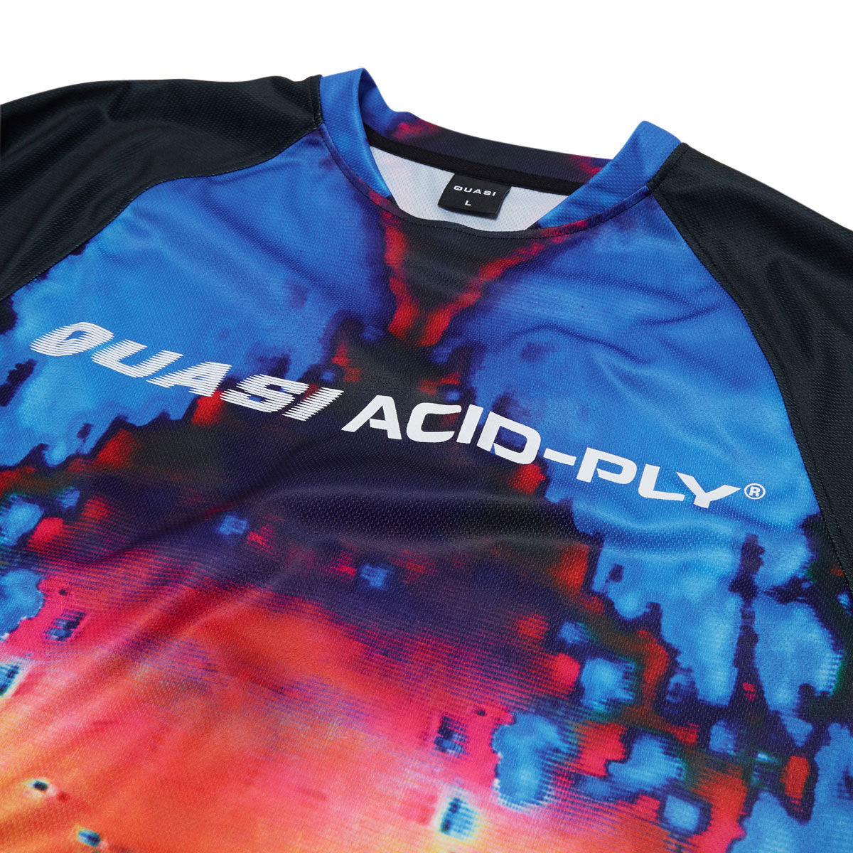 Quasi Gasser Moto Long Sleeve Jersey - Electric Blue image 3