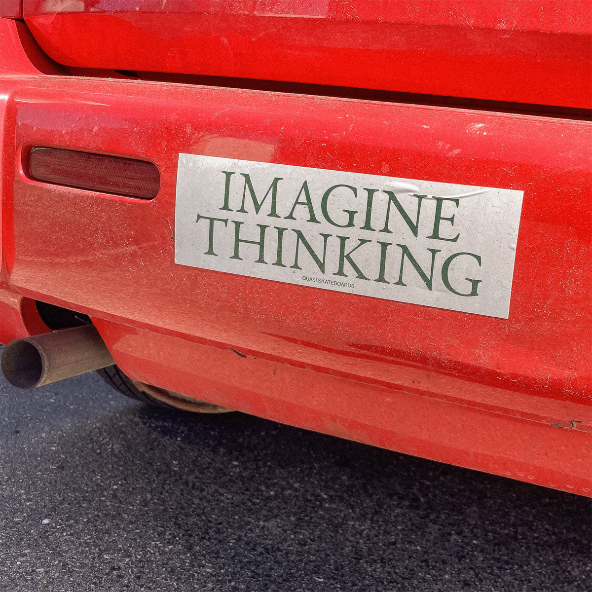 Quasi Imagine Thinking Bumper Sticker - Assorted image 2