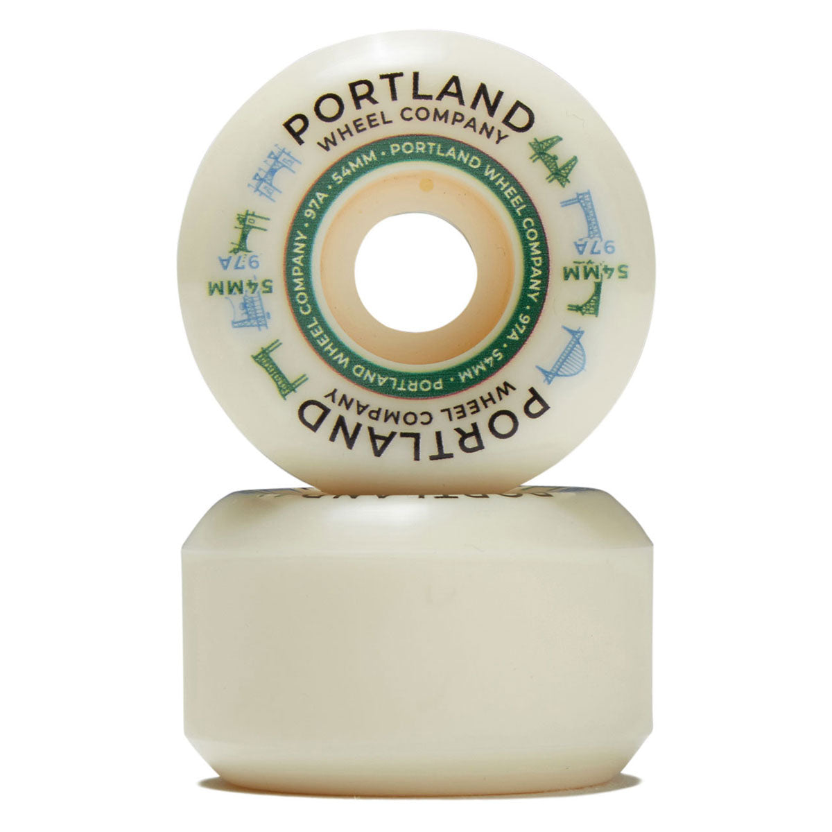 Portland Wheel Company Bridge Town 97d Skateboard Wheels - 54mm image 2