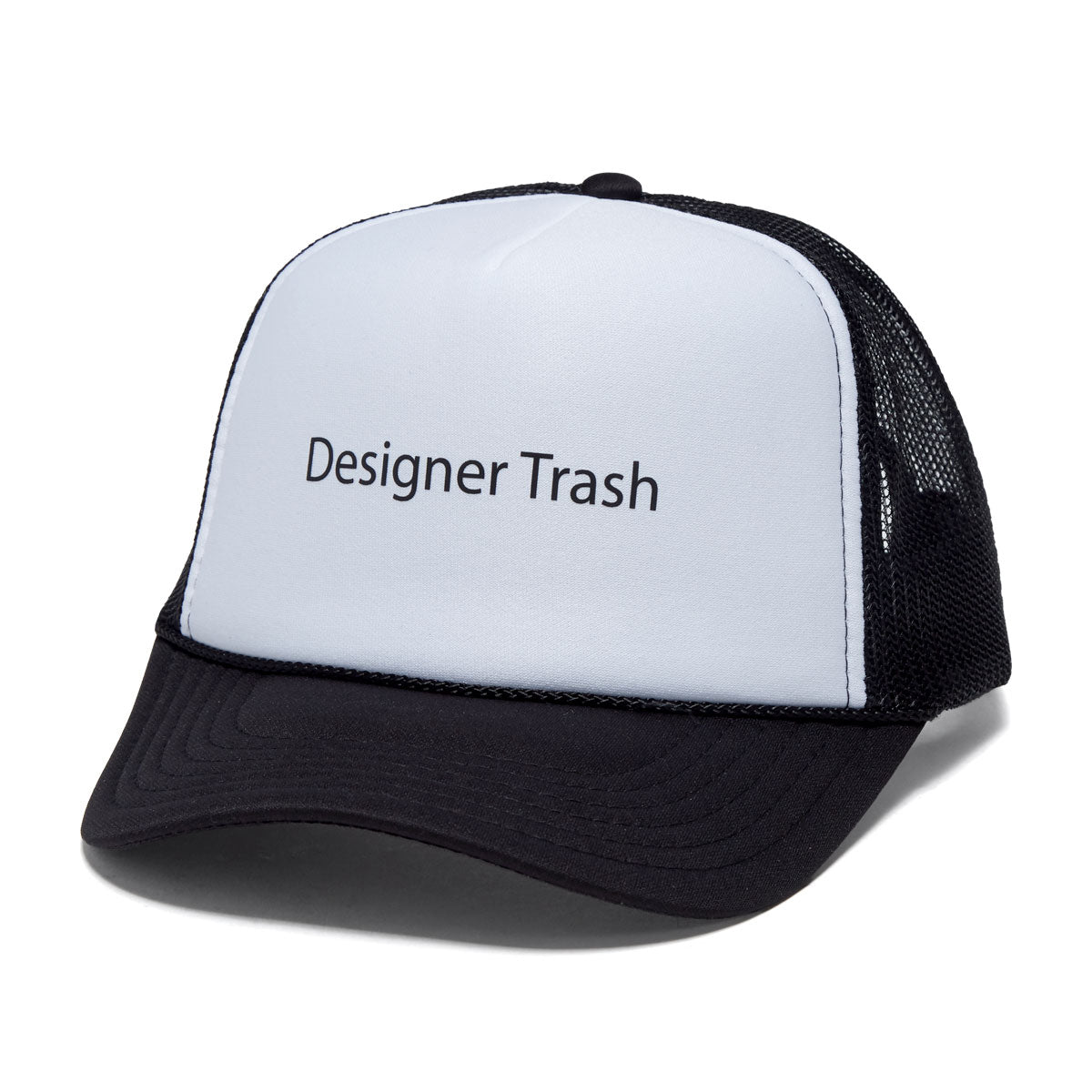 Designer Trash Trucker Hat - White image 1