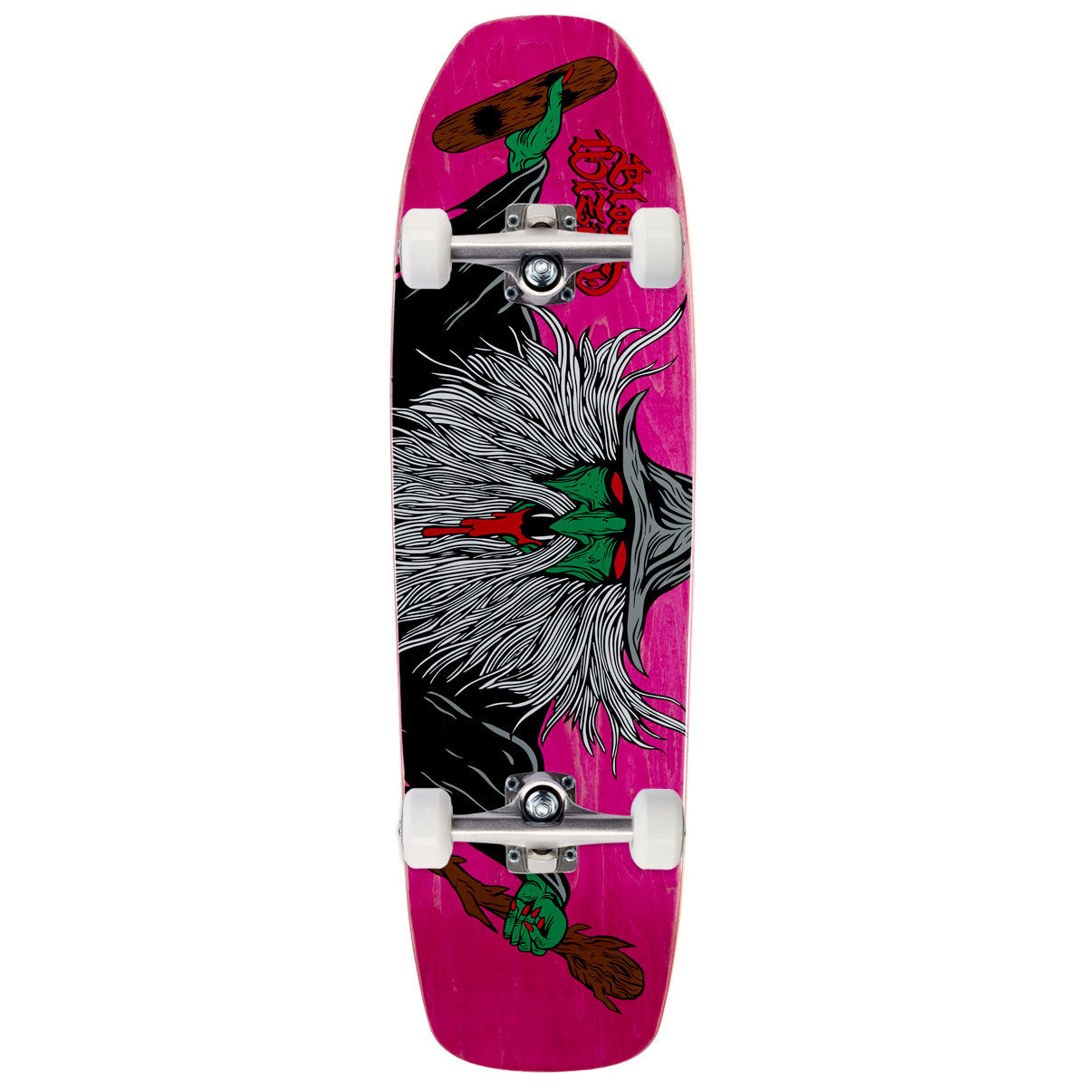 Blood Wizard Flying Wizard Shaped Skateboard Complete - 9.25