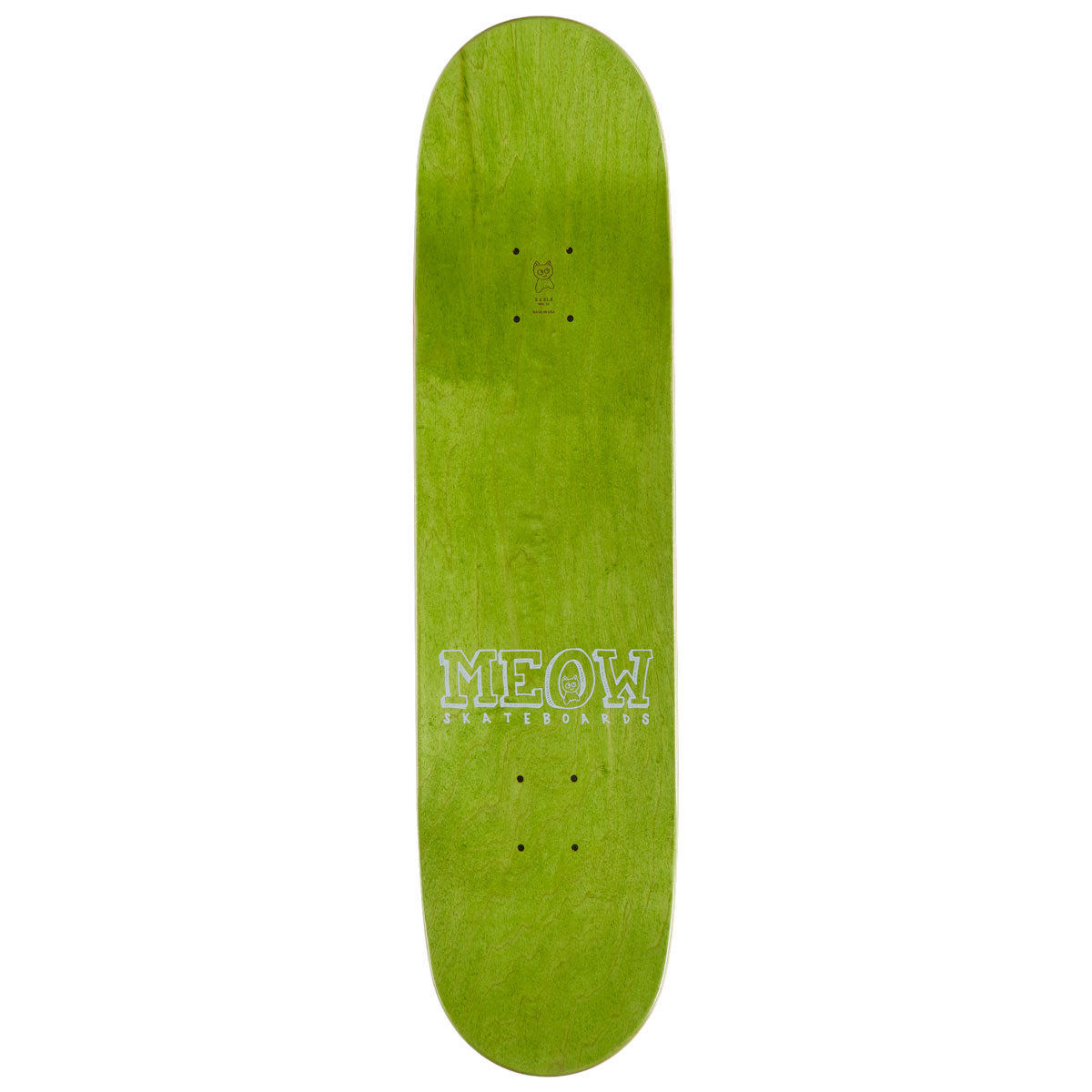 Meow Big Cat Skateboard Complete - Yellow - 8.00