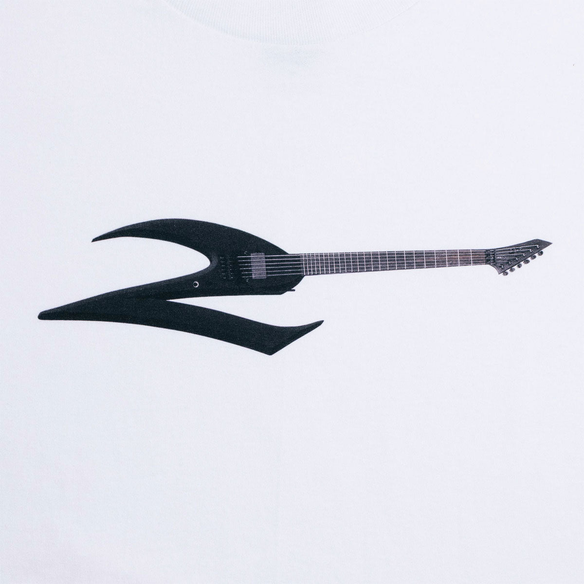 2 Riser Pads Guitar T-Shirt - White image 2