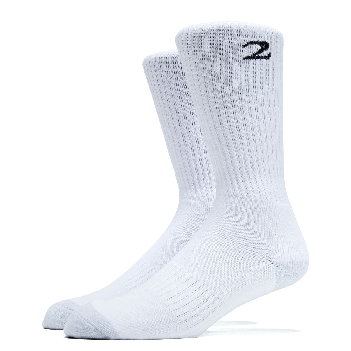 2 Riser Pads 2 Socks - White image 1