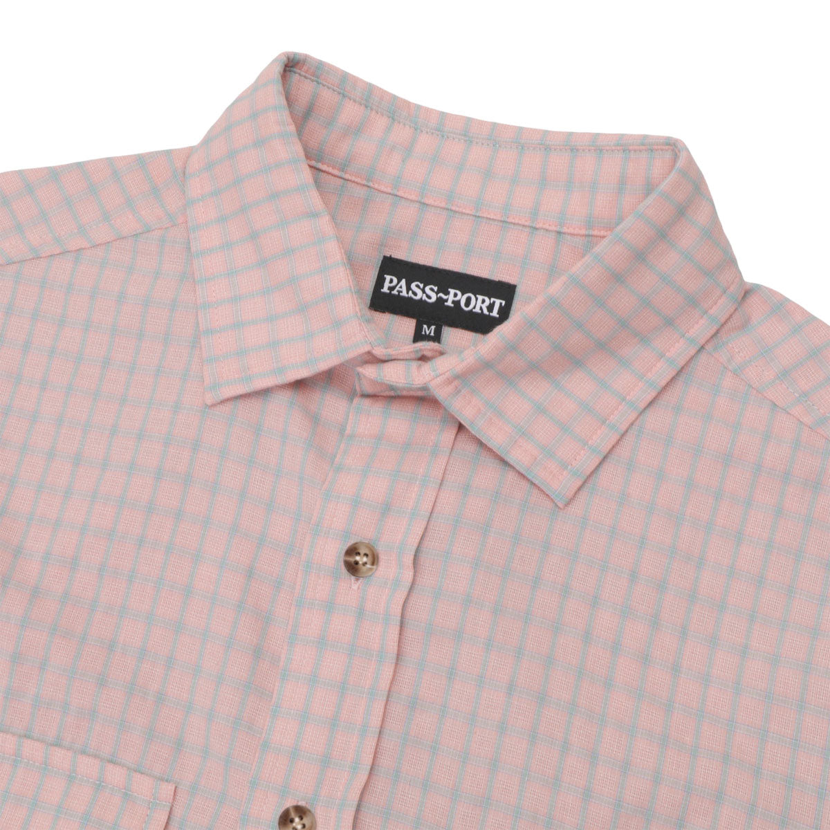 Passport Workers Check Shirt - Light Pink image 3