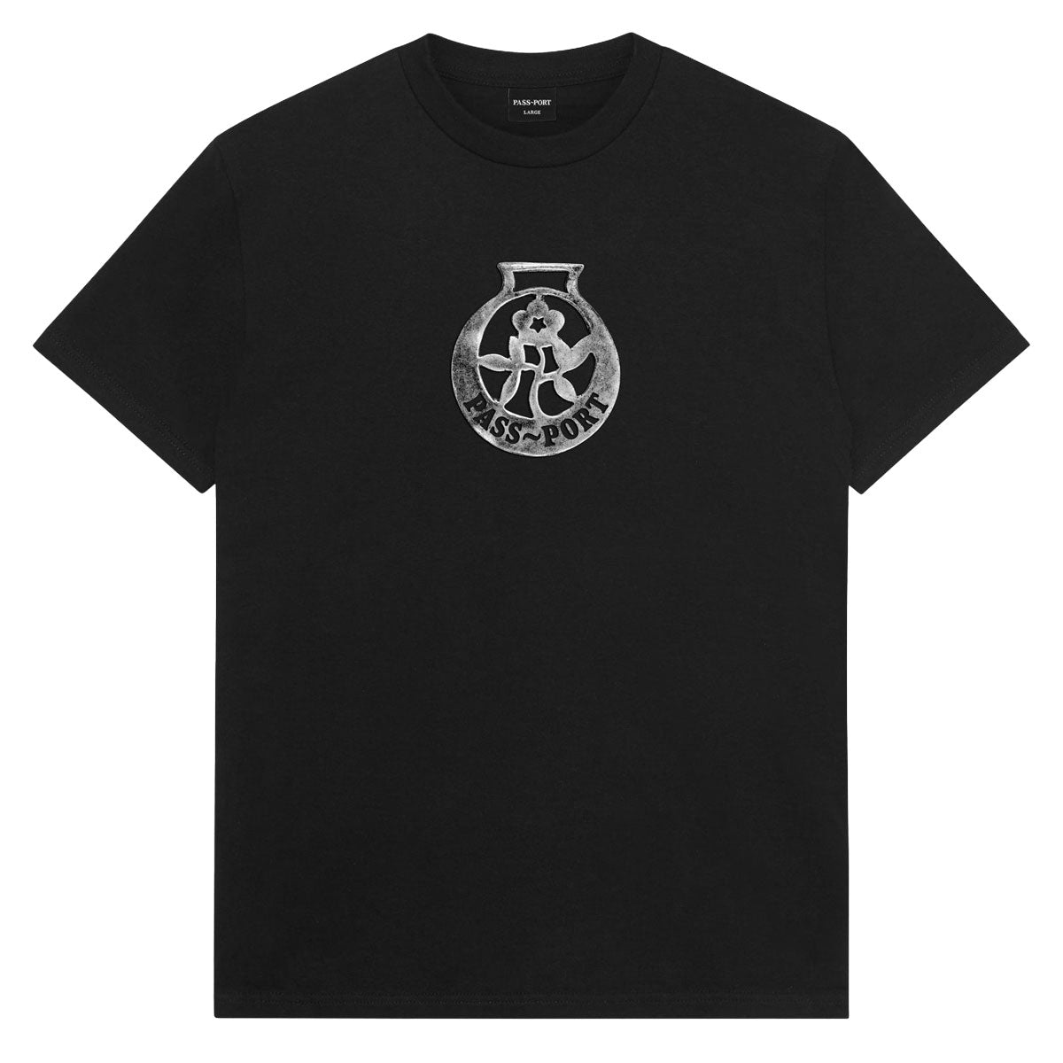 Passport Brass T-Shirt - Black image 1