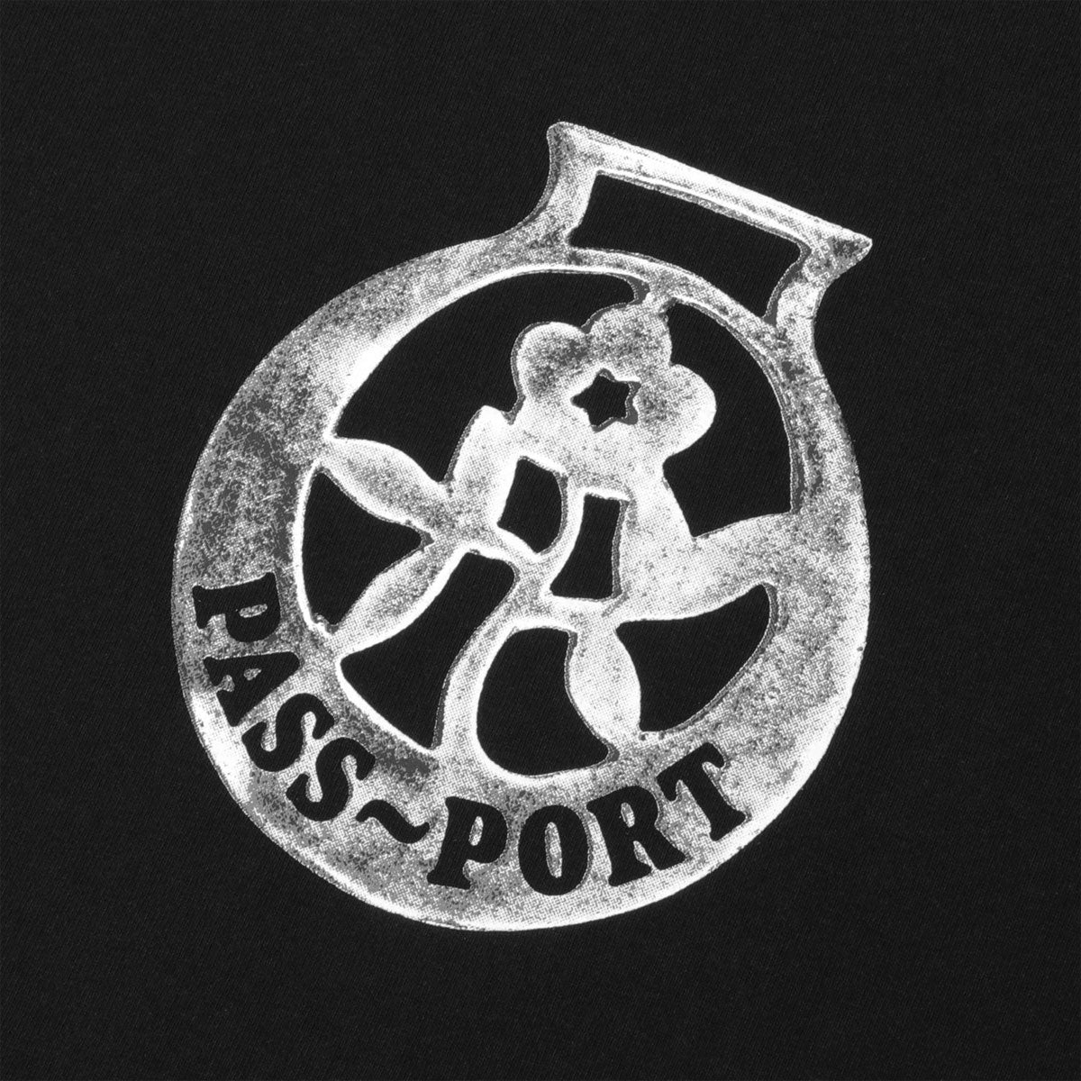 Passport Brass T-Shirt - Black image 2