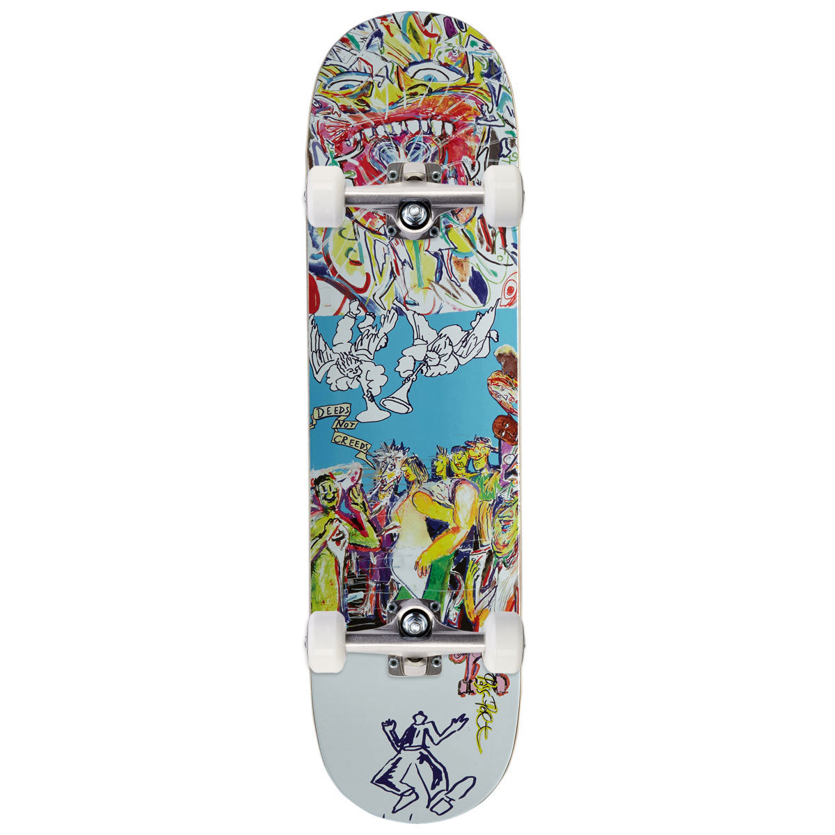 Passport Heaven & Hell Series Deeds Not Creeds Skateboard Complete - 8.125