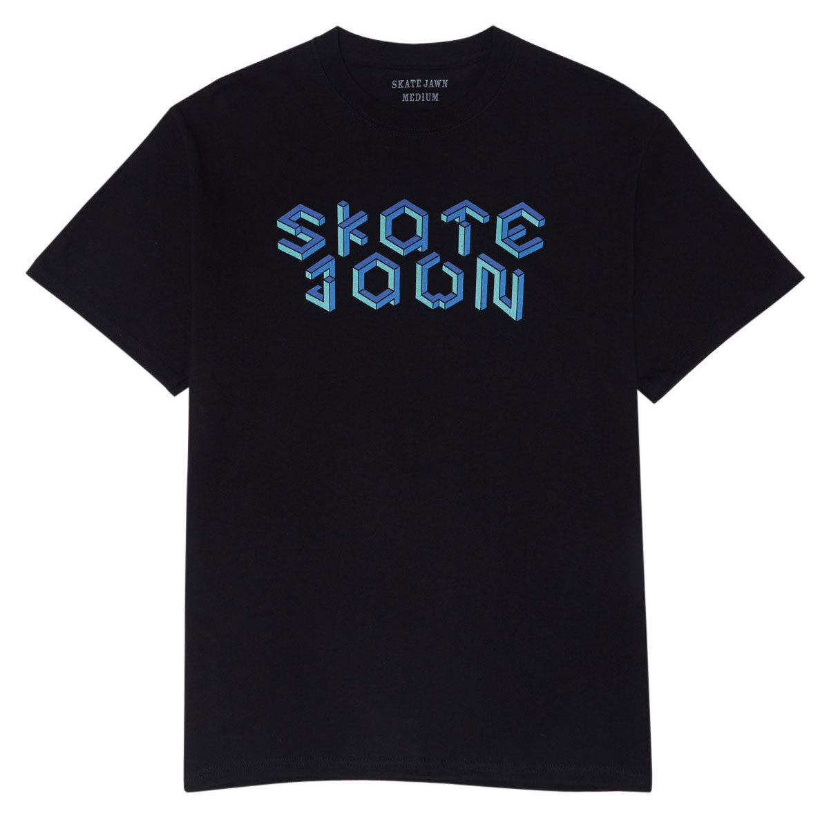 Skate Jawn Isometric T-Shirt - Black image 1