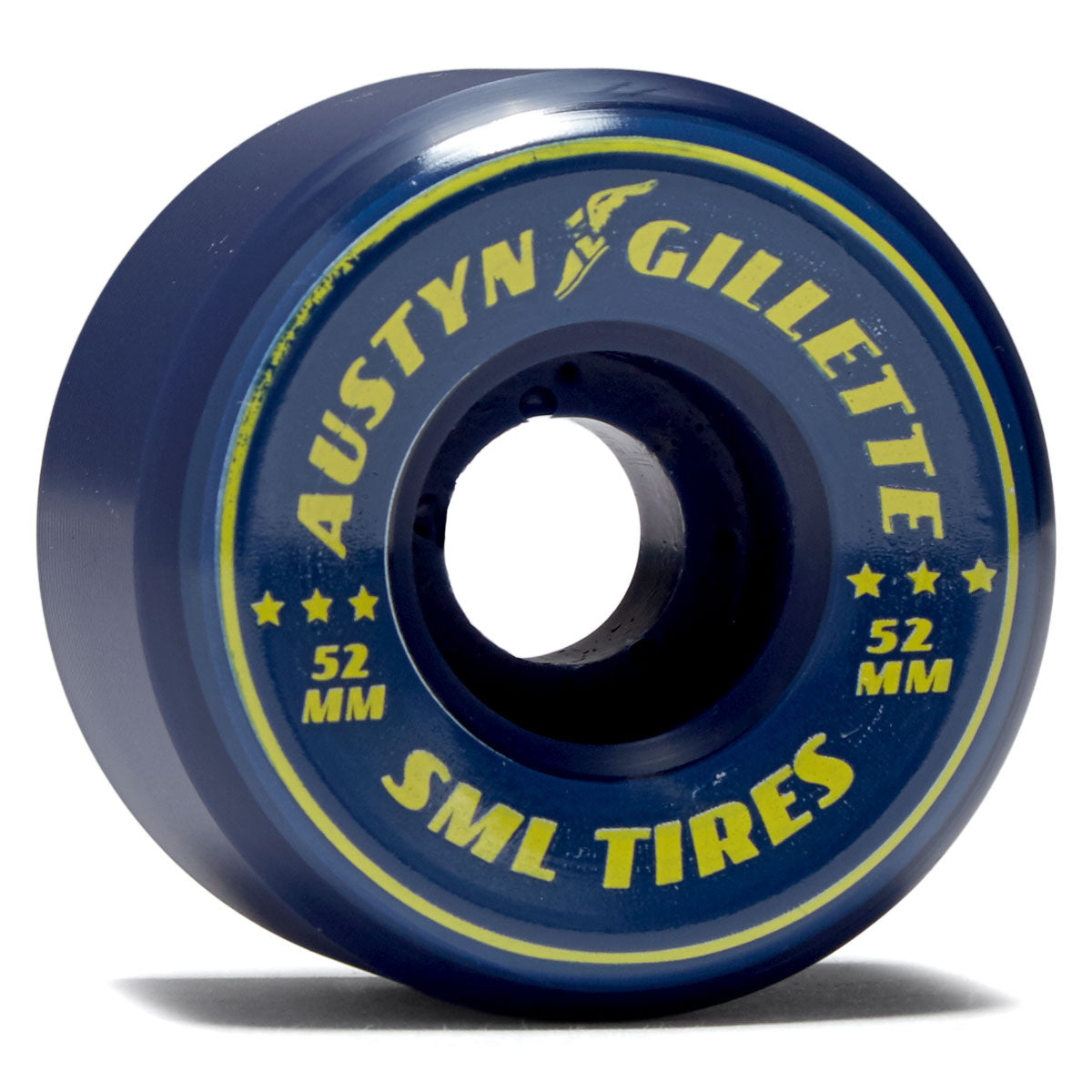 SML Street Tires Austyn Gillette 99a XL V-Cut Skateboard Wheels - Navy Urethane - 52mm image 1