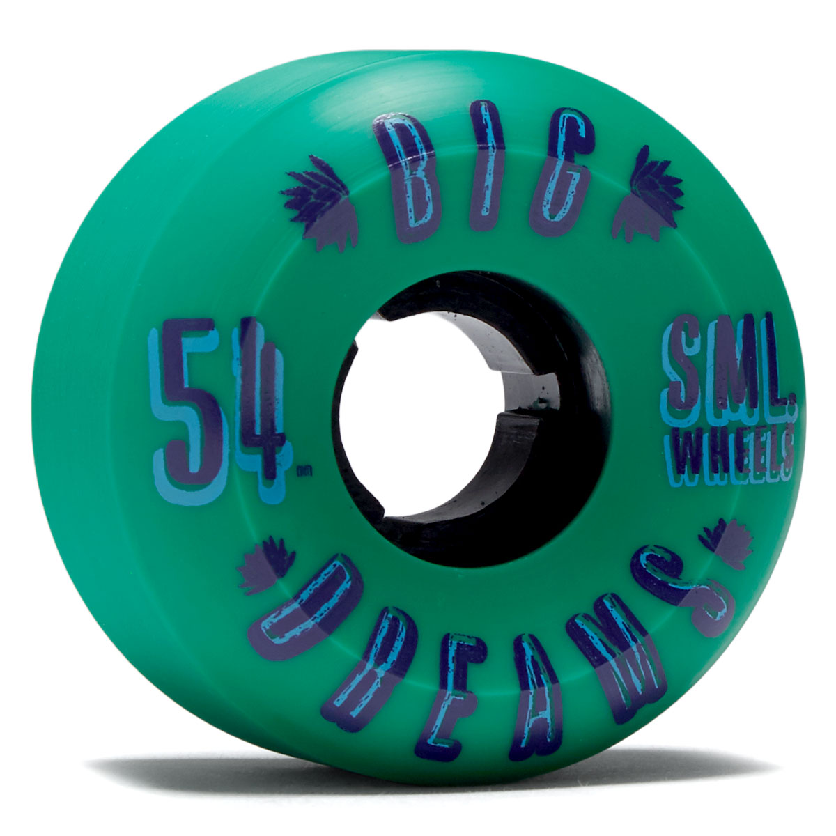 SML Succulent Cruisers 92a Skateboard Wheels - Blue Lagoon - 54mm image 1