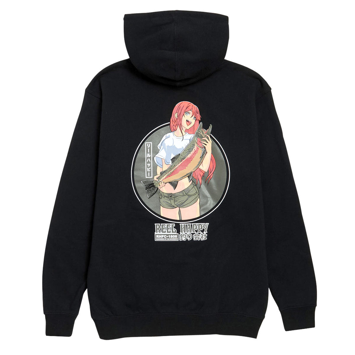 Reel Happy Masu Hoodie - Black image 1