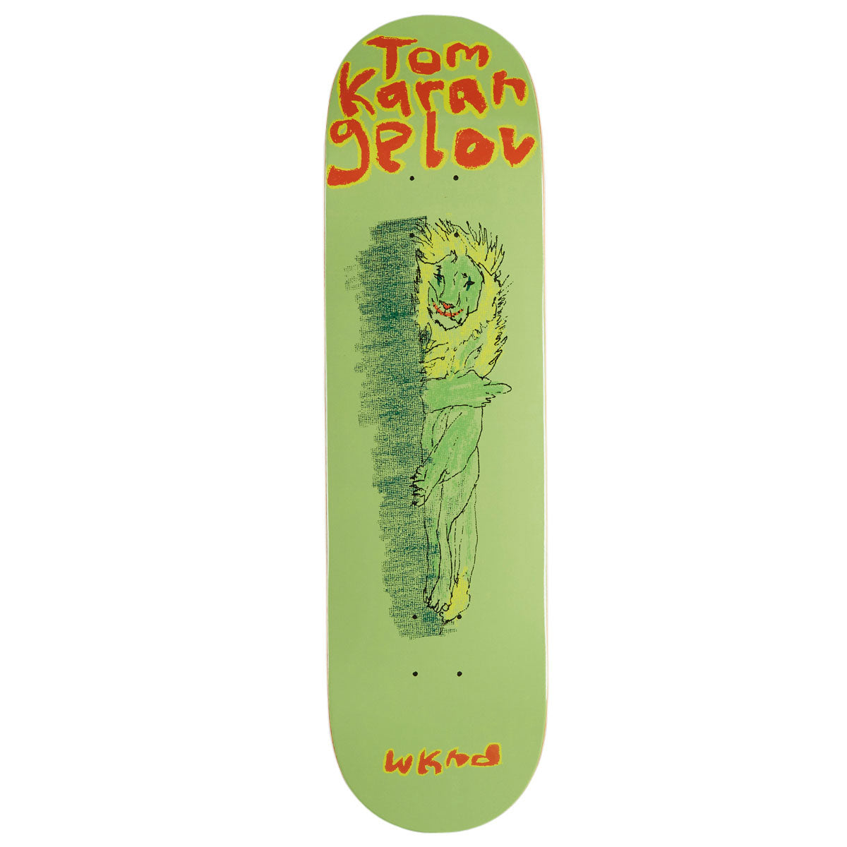 WKND Not Today Tom Karangelov WB Skateboard Deck - Green - 8.25