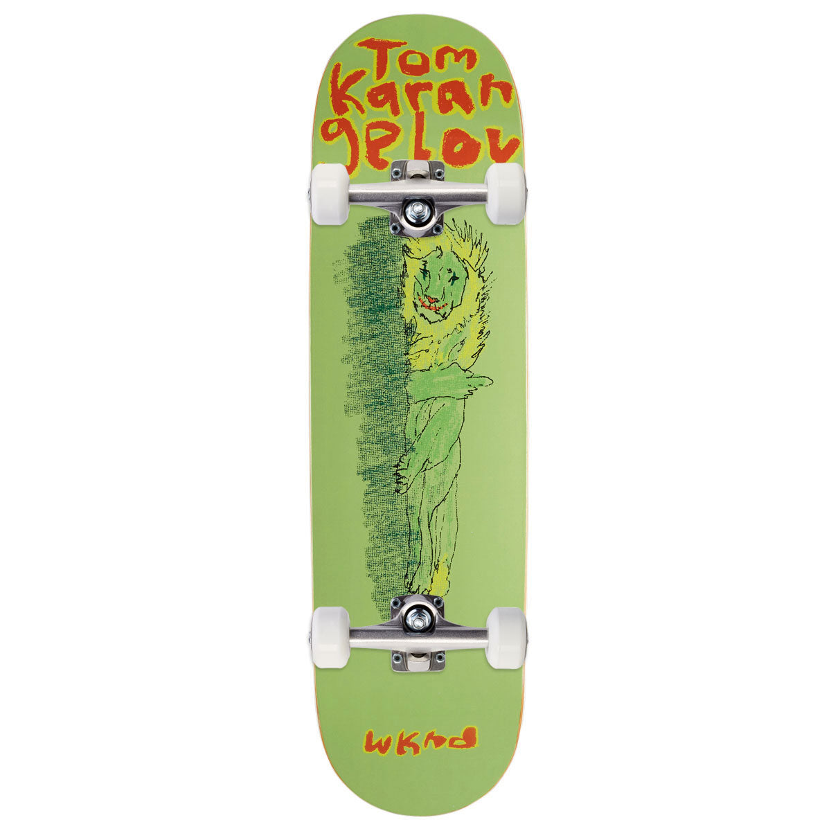 WKND Not Today Tom Karangelov WB Skateboard Complete - Green - 8.375