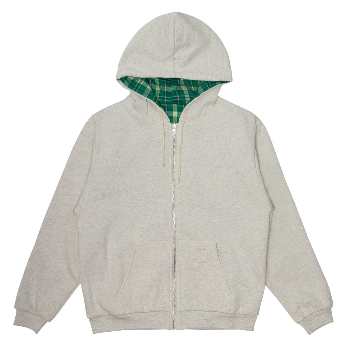 WKND Flannel Lined Zip Hoodie - Oatmeal Heather image 1