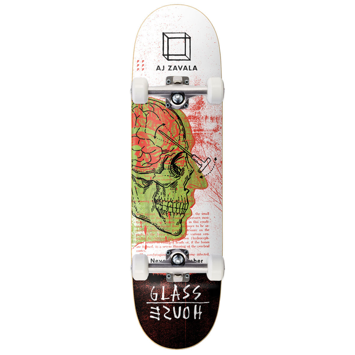 Glass House Zavala Lobotomy II Skateboard Complete - Assorted Veneers - 8.50