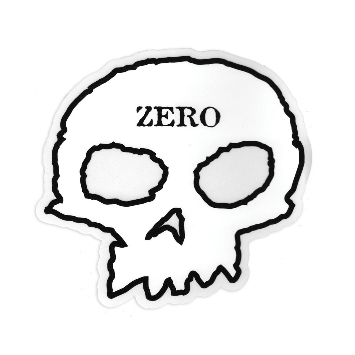 Zero Big Single Skull Sticker - Black/White image 1