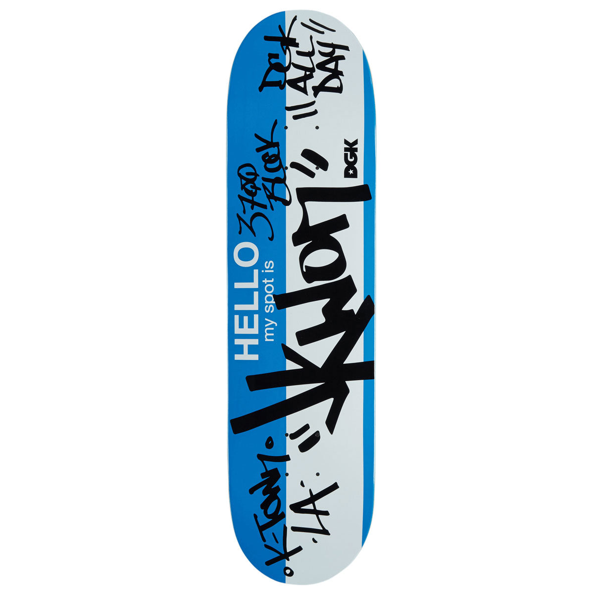 DGK My Spot Is Jkwon Skateboard Deck - Blue - 7.90