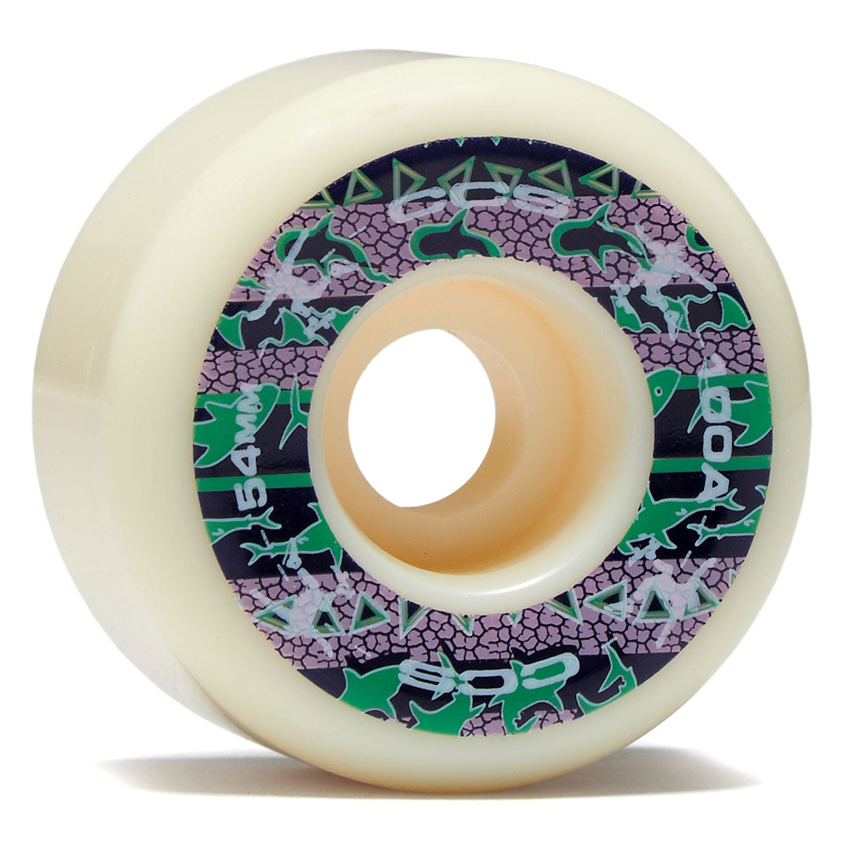 CCS Wide 100a Skateboard Wheels - White - 54mm image 1