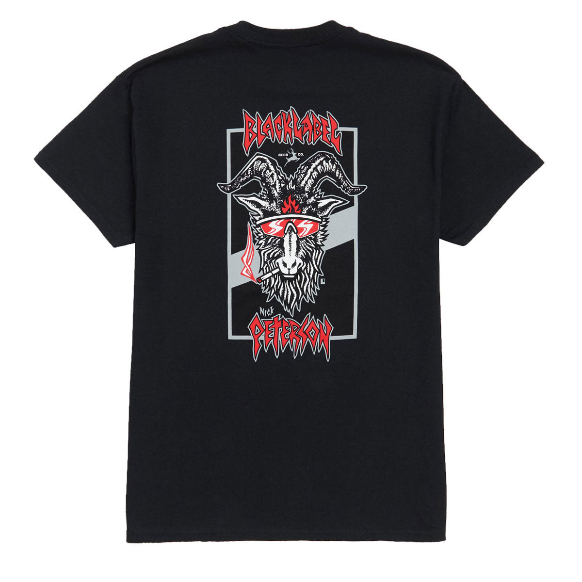 Black Label Nick Peterson Burnside Brew T-Shirt - Black image 1